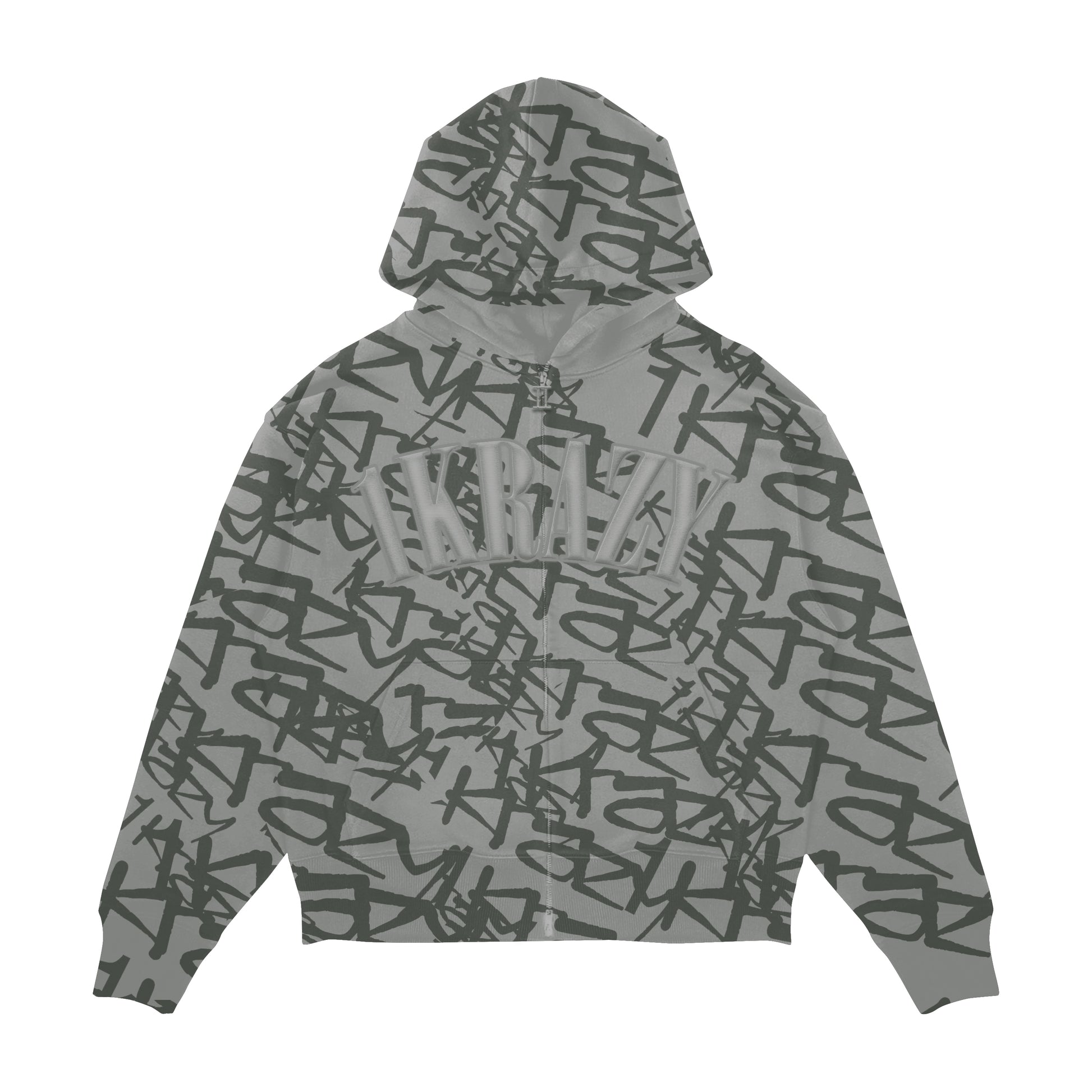1krazy graffiti zip up